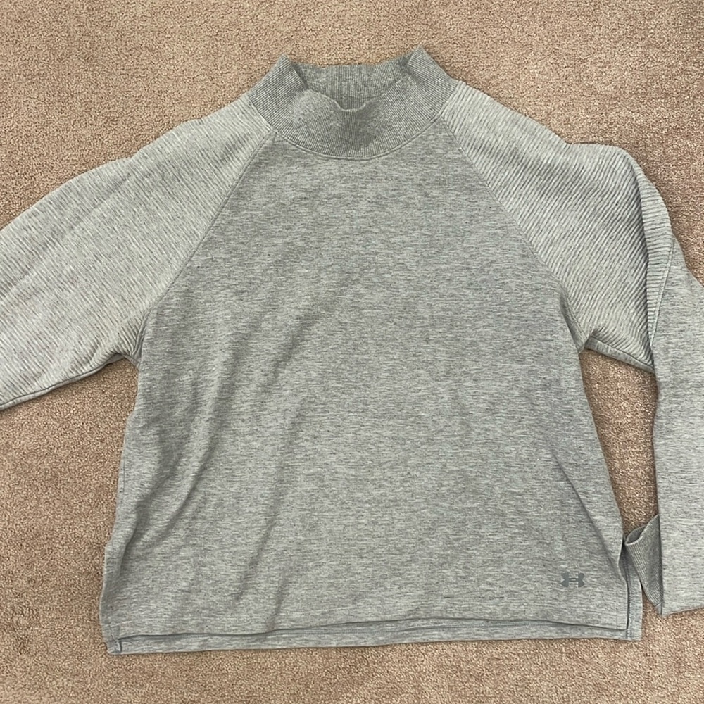 Grey Under Armour pull-over sweatshirt
